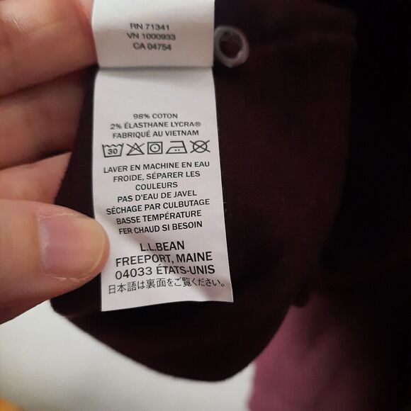 ll bean red crewneck Long Sleeve Base Layer Womens Size 2x Winter Outdoor Hike - Picture 6 of 6